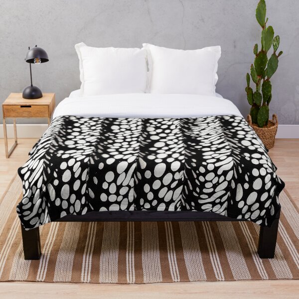 Item preview, Black and White Sumi Ink Simple Minimalist Abstract Modern Folded Bubble Pattern Design designed and sold by CrowBerryCream.