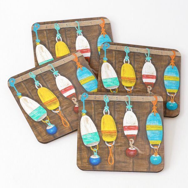 Item preview, Colorful Hanging Buoys designed and sold by M.E.Mackenzie Art.