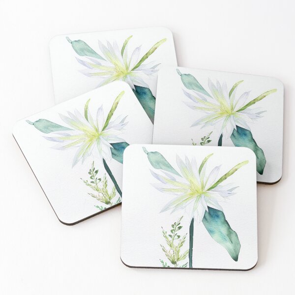 Item preview, Watercolor Flower - The White Stem designed and sold by Beastlykitty.