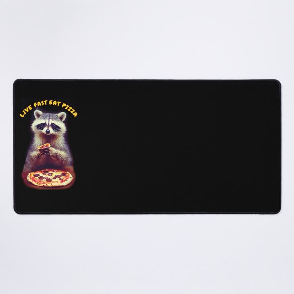 Item preview, Live Fast Eat pizza-Pizza Lover -Raccoon-Pizza Raccoon designed and sold by TeeARTHY.