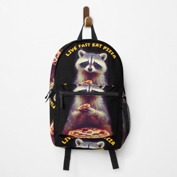 Item preview, Live Fast Eat pizza-Pizza Lover -Raccoon-Pizza Raccoon designed and sold by TeeARTHY.