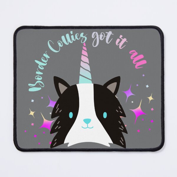 Item preview,  Border Collies- Got It All Border Collie Unicorn-Blue Eyes designed and sold by June Market.