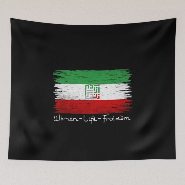 Item preview, Vintage Women Life Freedom Iran Iranian Flag Mahsa Amini designed and sold by RosannaArt.