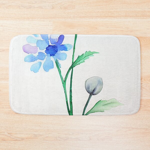 Item preview, Blue Watercolor Flowers - In Budding, in Bloom designed and sold by Beastlykitty.