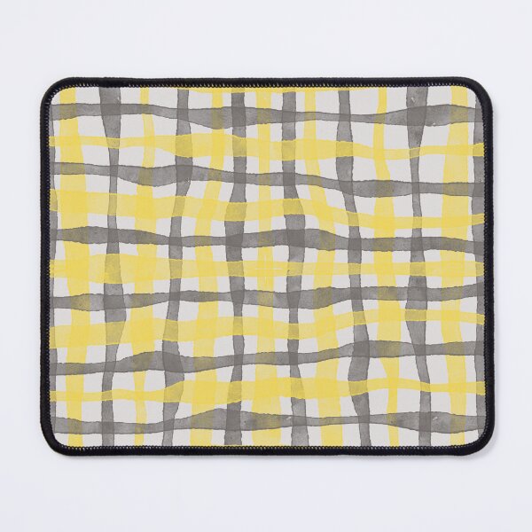 Item preview, Warped Gray and Yellow Plaid  designed and sold by TanglePatch.