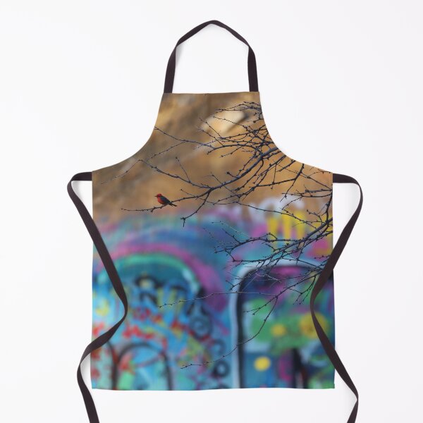 Item preview, Vermilion Flycatcher Against a Psychedelic Backdrop designed and sold by hendrickssdh.