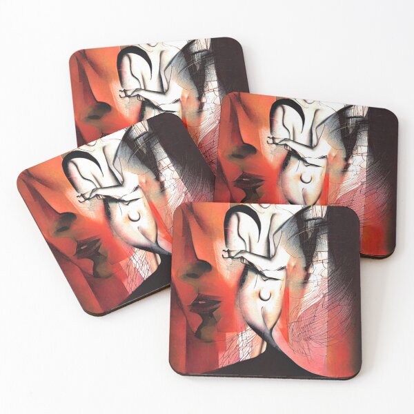 Item preview, abstract girl painting designed and sold by FineArtLoverr.