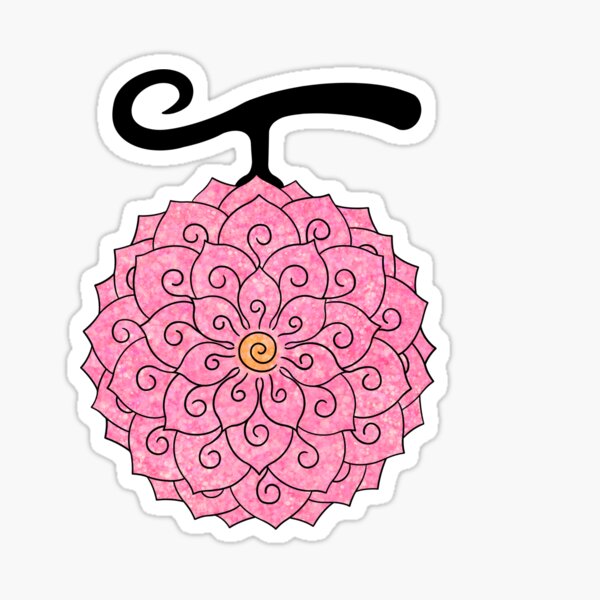 one piece hana hana no mi, flower flower fruit Sticker for Sale