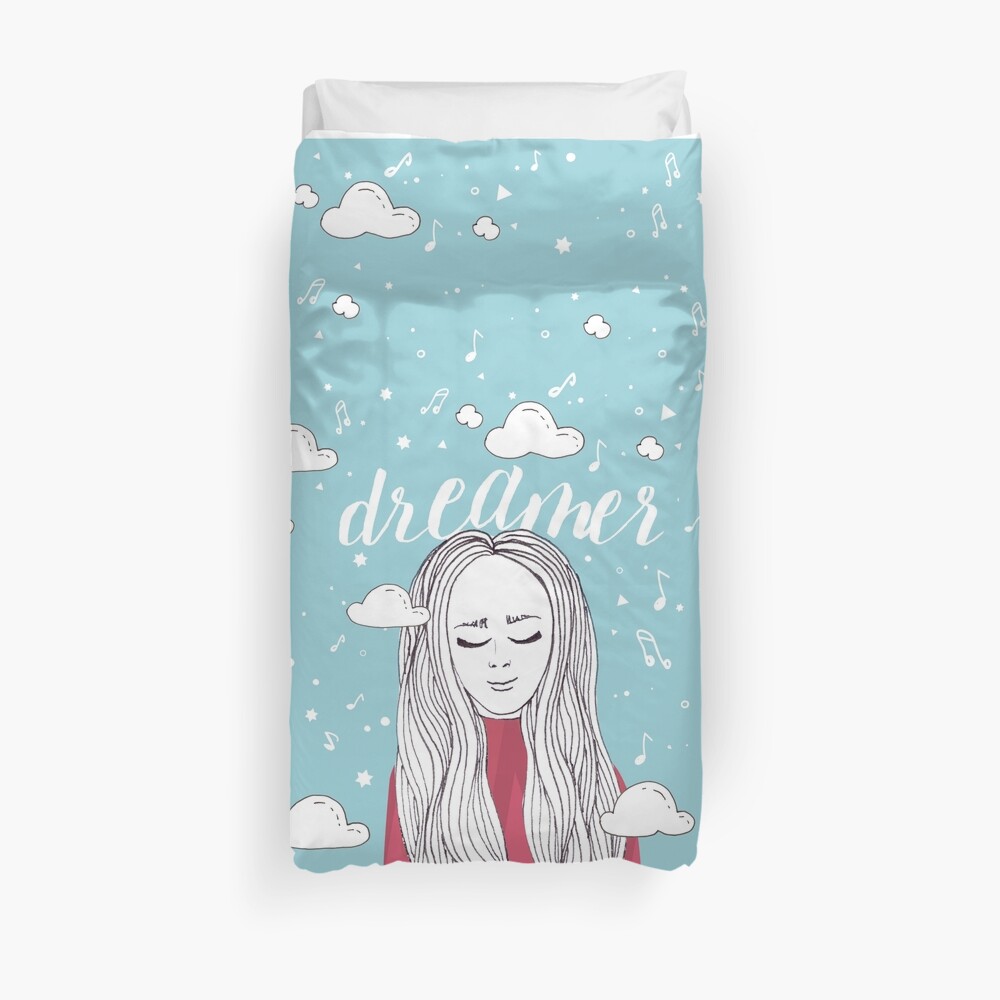 Dreamer Girl - Illustration Duvet Cover