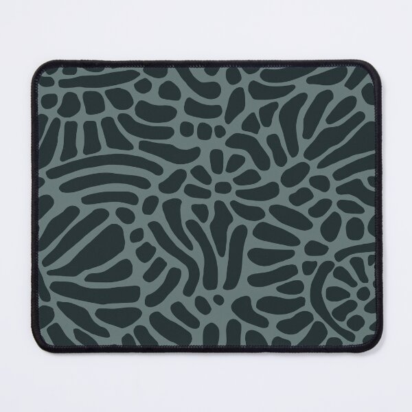 Item preview, Abstract, dark green & blue modern flower design retro pattern citrus designed and sold by catapixie.