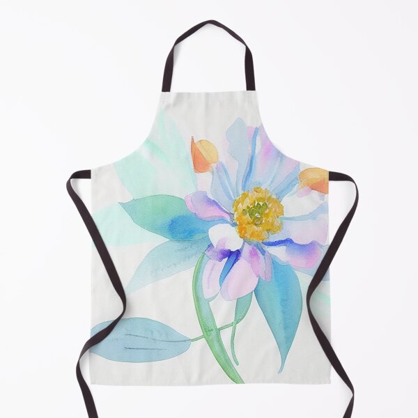 Item preview, Blue Watercolor Flower - Hint of Citrus designed and sold by Beastlykitty.