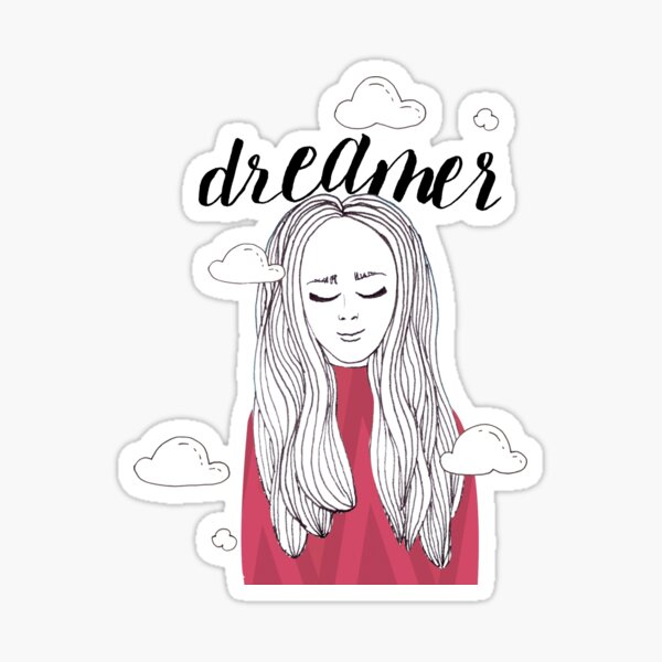 Dreamer Girl - Illustration Sticker