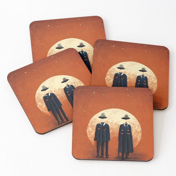 Item preview, astronaut with moon backgroundastronauts celebrate halloween on mars designed and sold by NdegCreate.