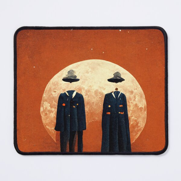 Item preview, astronaut with moon backgroundastronauts celebrate halloween on mars designed and sold by NdegCreate.