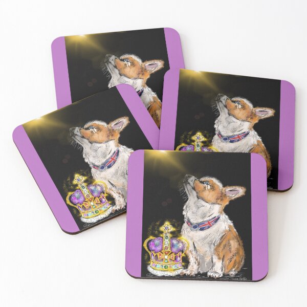 Item preview, The Queen’s Corgi designed and sold by TraceyMackieArt.