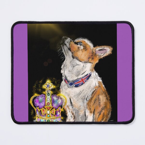 Item preview, The Queen’s Corgi designed and sold by TraceyMackieArt.