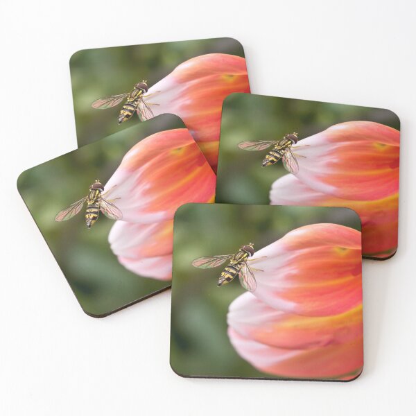 Item preview, Hoverfly on dahlia petal designed and sold by Art in Nature.