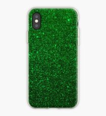 Christmas Evergreen Green Sparkly Glitter iPhone Case