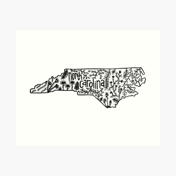 north carolina Art Print