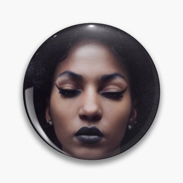 Item preview, Black Woman with Afro AI Generated Art designed and sold by botprompts.