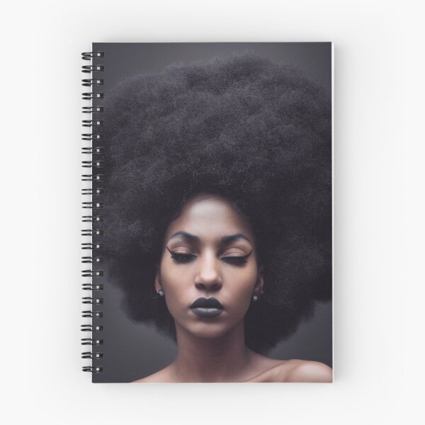 Item preview, Black Woman with Afro AI Generated Art designed and sold by botprompts.
