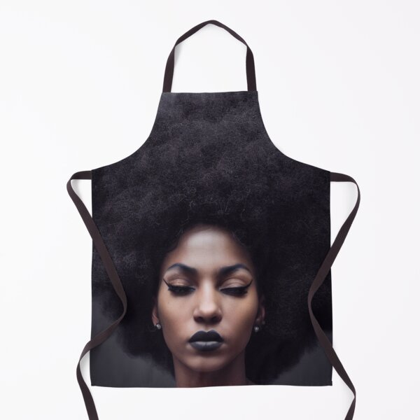 Item preview, Black Woman with Afro AI Generated Art designed and sold by botprompts.