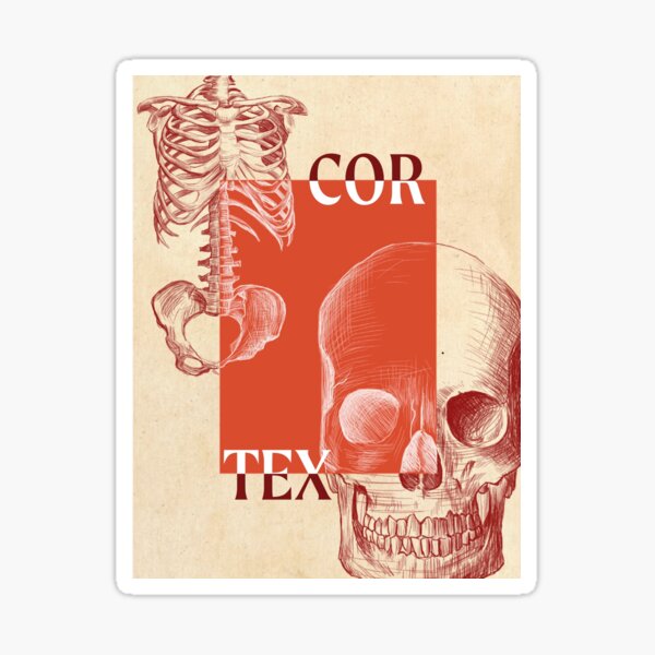 "CORTEX Skull Sticker " Sticker for Sale by cortexyale Redbubble