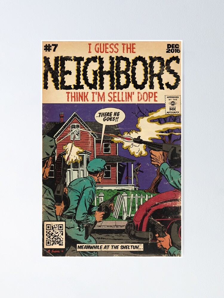 4 Your Eyez Only Album Neighbors Lyrics - I Guess The Neighbors Think I'm  Sellin' Dope | Poster
