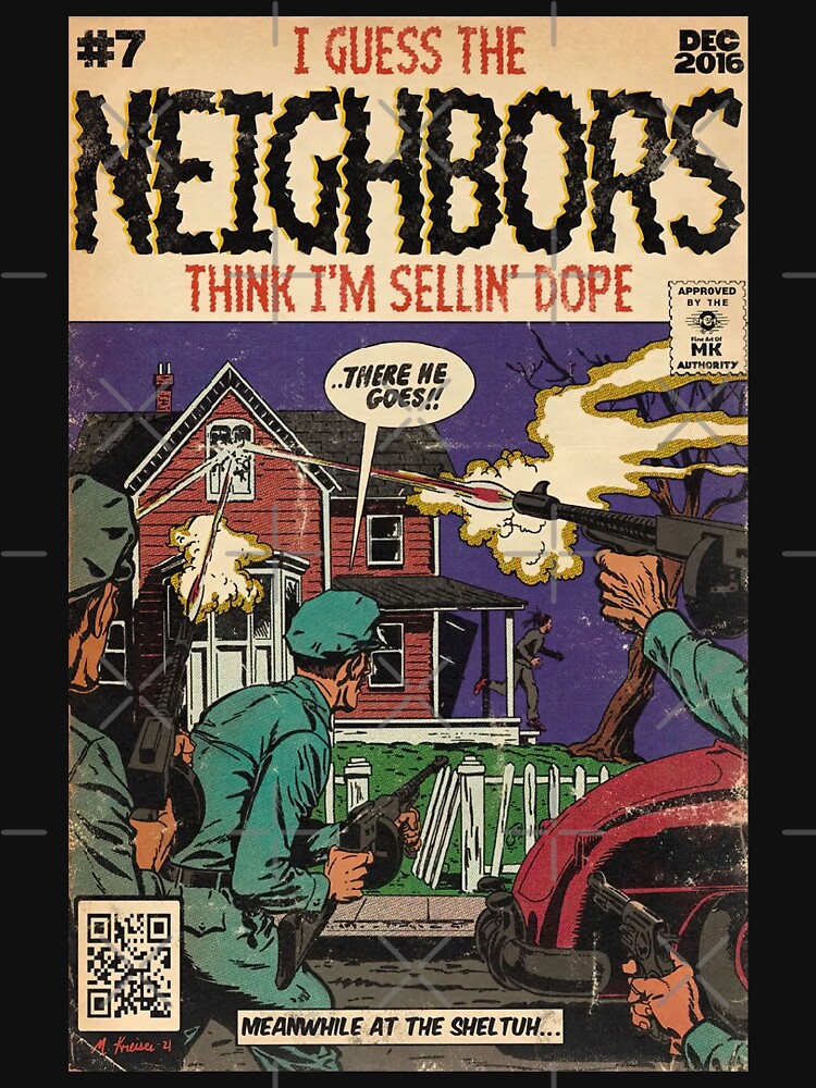 4 Your Eyez Only Album Neighbors Lyrics - I Guess The Neighbors Think I'm  Sellin' Dope | V-Neck T-Shirt