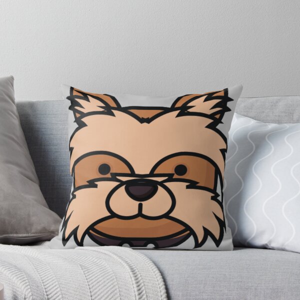 Item preview, Cute terrier puppy dog brown long hair cartoon designed and sold by RIGHT BRAIN DESIGNS.