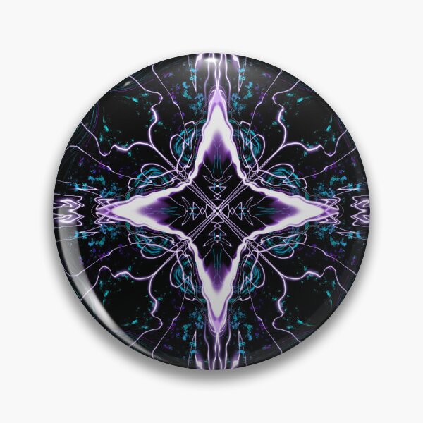 Artikelvorschau, Lila und blaues Kaleidoskop Trippy Mandala entworfen und verkauft von By Aurora Sky.