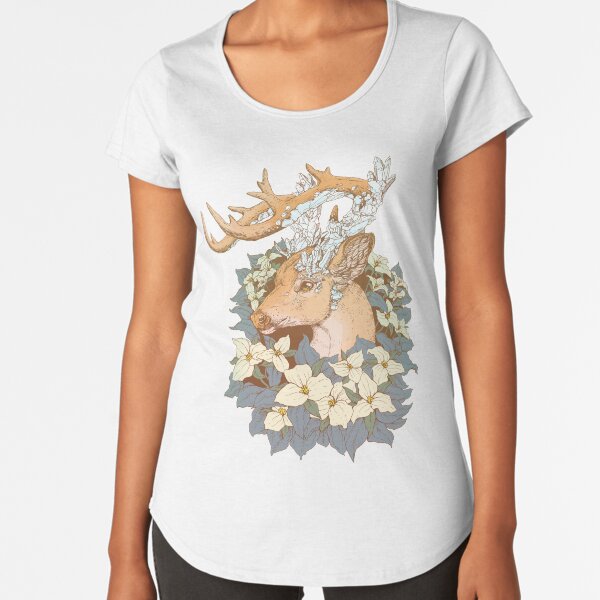 Non-typical Blue Quartz Buck Premium Scoop T-Shirt