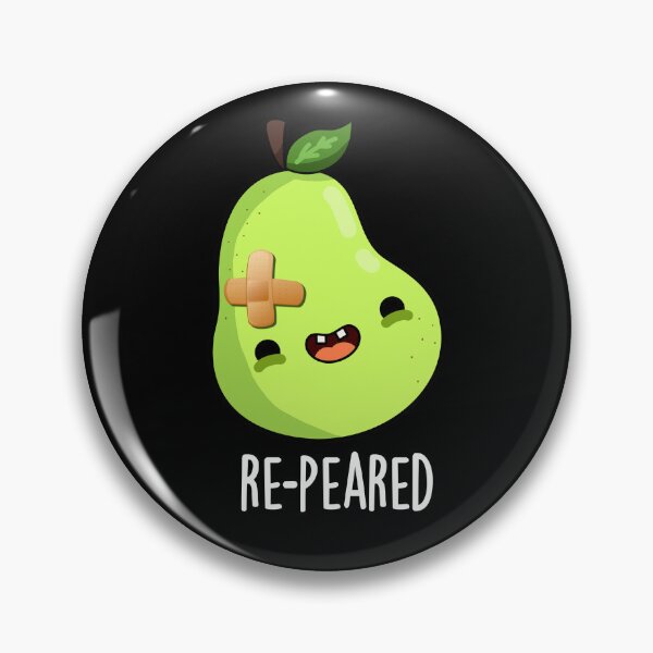 Item preview, Re-peared Funny Fruit Pear Puns (Dark BG) designed and sold by punnybone.