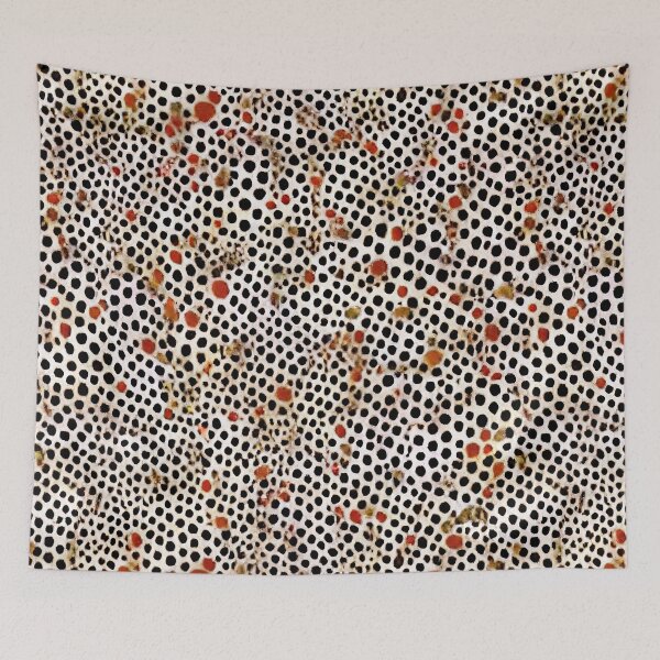 Item preview, Colores neutros Gota de tinta Simple Minimalista Abstracto Moderno Punto Arte Tribal Batik Patrón designed and sold by CrowBerryCream.