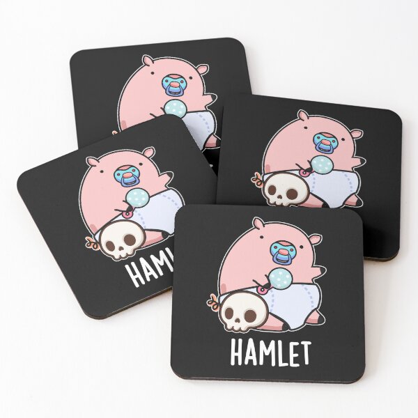 Item preview, Hamlet Shakepeare Funny Baby Pig Puns (Dark BG) designed and sold by punnybone.