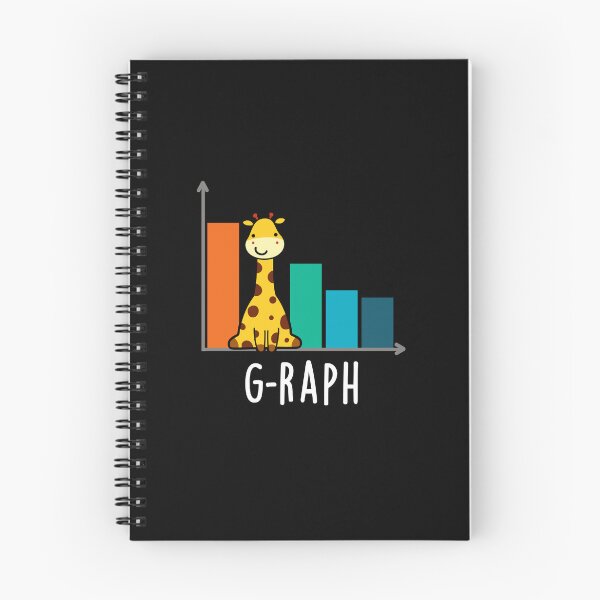 Item preview, G-raph Funny Giraffe Graph Puns (Dark BG) designed and sold by punnybone.