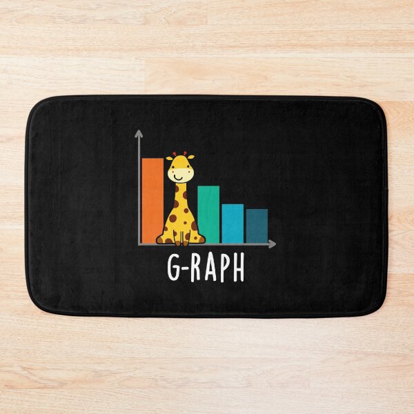 Item preview, G-raph Funny Giraffe Graph Puns (Dark BG) designed and sold by punnybone.