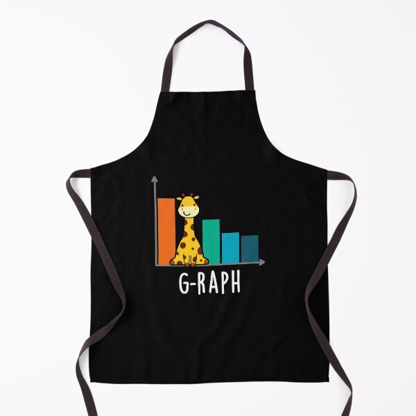 Item preview, G-raph Funny Giraffe Graph Puns (Dark BG) designed and sold by punnybone.
