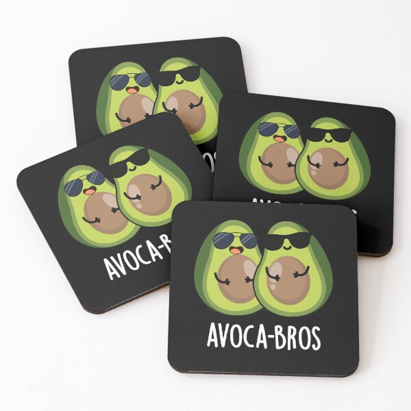 Item preview, Avoca-bros Funny Avocado Puns (Dark BG) designed and sold by punnybone.