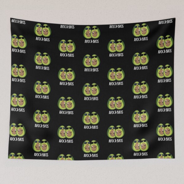 Item preview, Avoca-bros Funny Avocado Puns (Dark BG) designed and sold by punnybone.