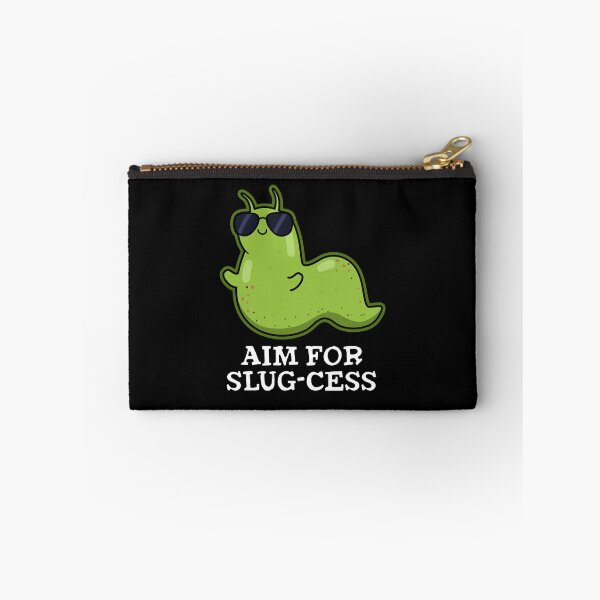 Item preview, Aim For Slug-cess Positive Slug Puns (Dark BG) designed and sold by punnybone.