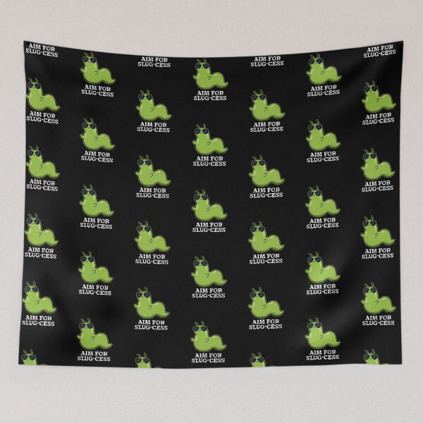 Item preview, Aim For Slug-cess Positive Slug Puns (Dark BG) designed and sold by punnybone.