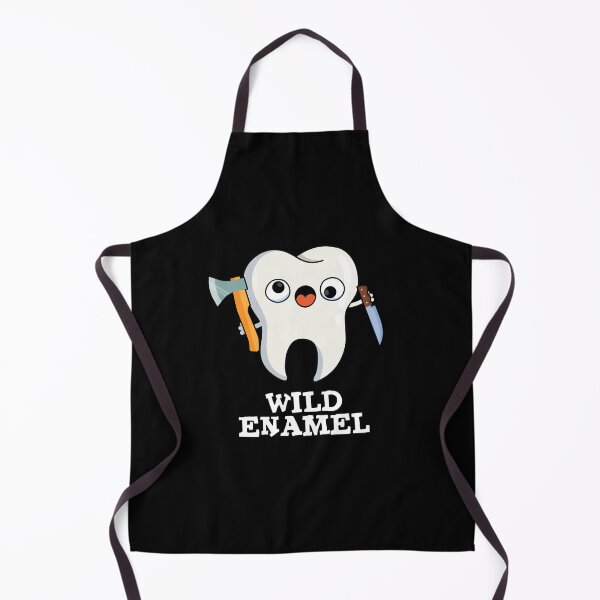 Item preview, Wild Enamel Funny Wild Animal Tooth Puns (Dark BG) designed and sold by punnybone.