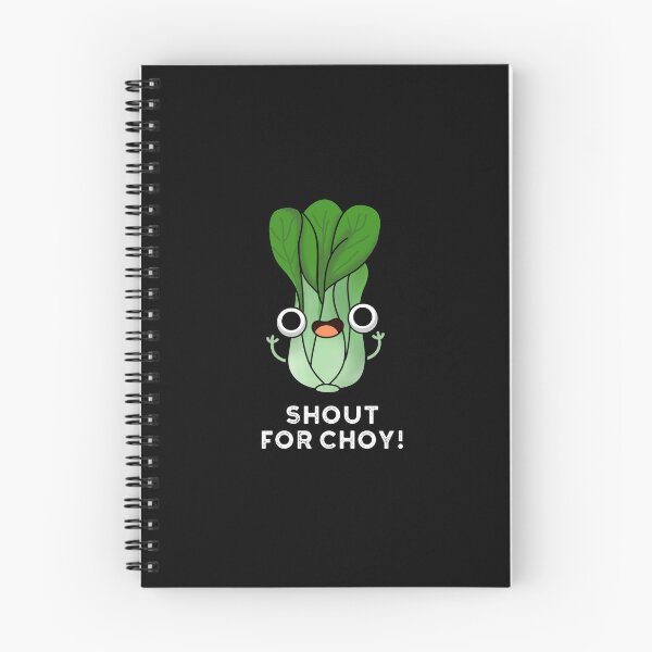 Item preview, Shout For Choy Funny Veggie Bok Choy Puns (Dark BG) designed and sold by punnybone.