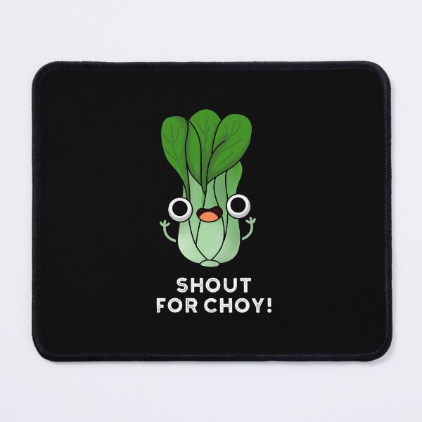 Item preview, Shout For Choy Funny Veggie Bok Choy Puns (Dark BG) designed and sold by punnybone.