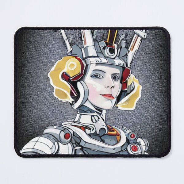 Item preview, mecha queen elizabeth ii AI Generated Art designed and sold by botprompts.