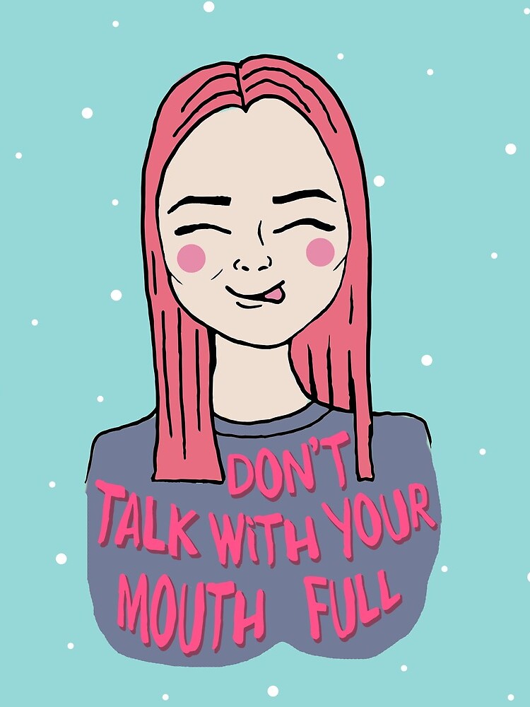 Don't talk with your mouth full - Pattern by mirunasfia