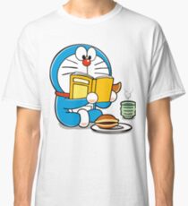 Doraemon Wasting Time, Reading a Book Classic T-Shirt