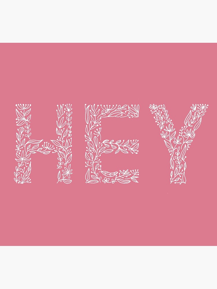 Pink Floral Pattern - Hey by mirunasfia