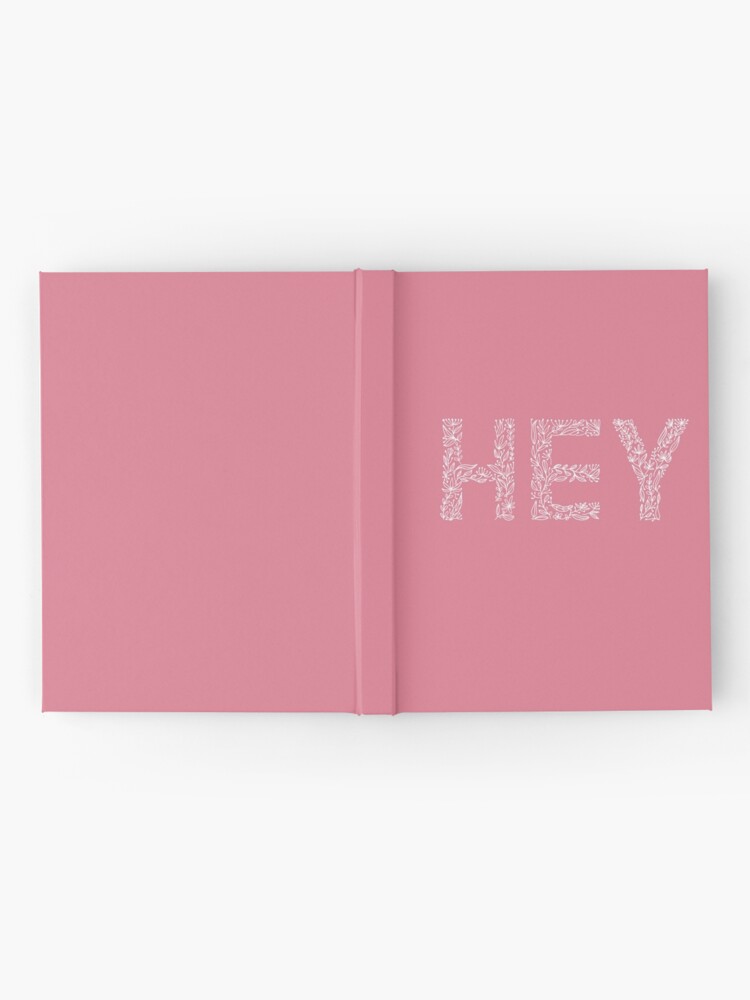 Alternate view of Pink Floral Pattern - Hey Hardcover Journal